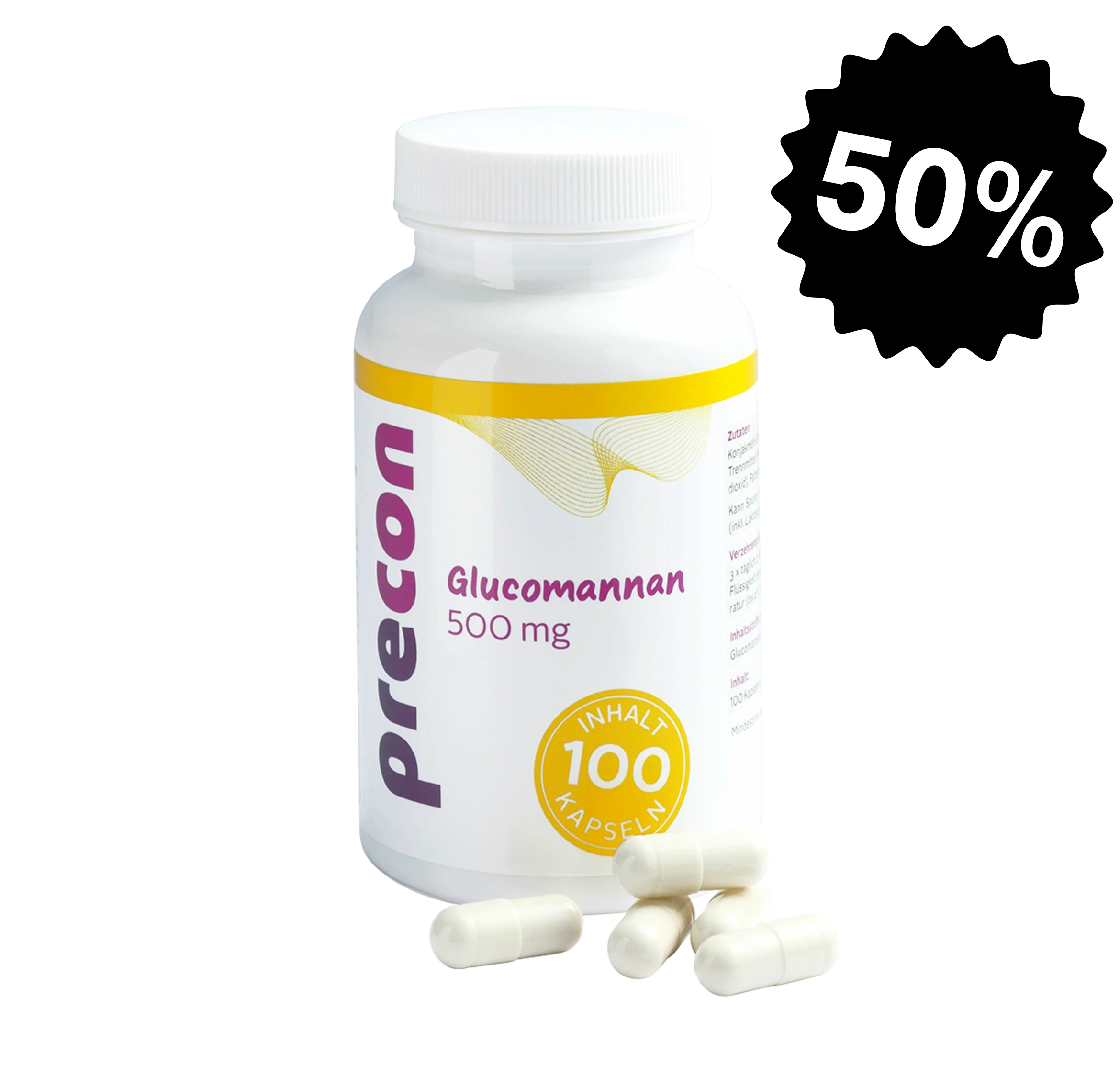 Glucomannan 500 Kapseln